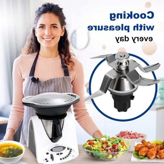 RVS blender mes voor Thermomix TM31, vervangend onderdeel voor mixer, duurzaam en scherp mes voor optimale mixresultaten — afbeelding 3