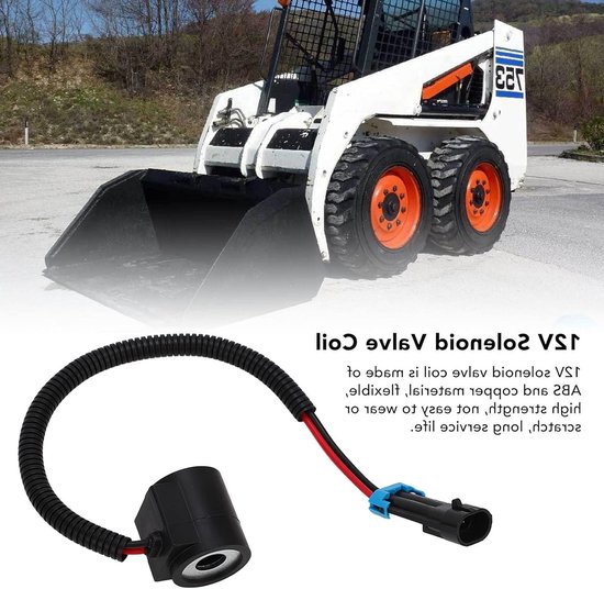 Magneetventielspoel 12 V voor compacte opladers, vervangingsonderdeel voor modellen 751, 753, 763, 773, 853, 863, 864, 873, S150, S160, S175, S185, T180, T190, ABS en koper. van Merkloos — afbeelding 2
