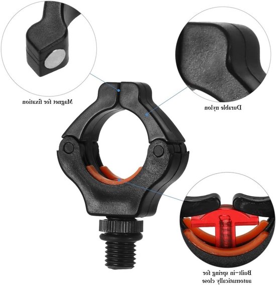 Visstoksteun met grip en lijnhulpmiddel - Onmisbare accessoires voor vissers en hengelsport — afbeelding 3