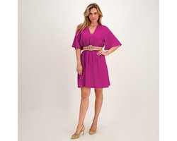 Je m'appelle Dames Jurk Met stretch - Roze - Maat XXL