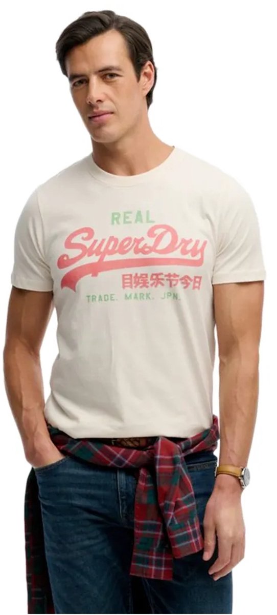 Superdry Vintage Logo Classic T-shirt Heren T-shirts Wit