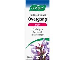 A.Vogel Famosan Overgang Salvia sterk tabletten - Krachtige formule. Helpt bij opvliegers en nachtelijk transpireren - 25 - 25 stuks