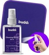 Buddi Fresh Schermreiniger Set 50ml - Telefoon Reinigen - Smartphone Schoonmaken - Microvezel Doek - Display Cleaner - Alcoholvrij