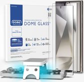 Whitestone Dome Glass Geschikt voor Samsung Galaxy S24 Ultra - Tempered Glass Screen Protector - met UV Uithardingslamp en Installatie Jig - Gemakkelijke Installatie - Duo Pack