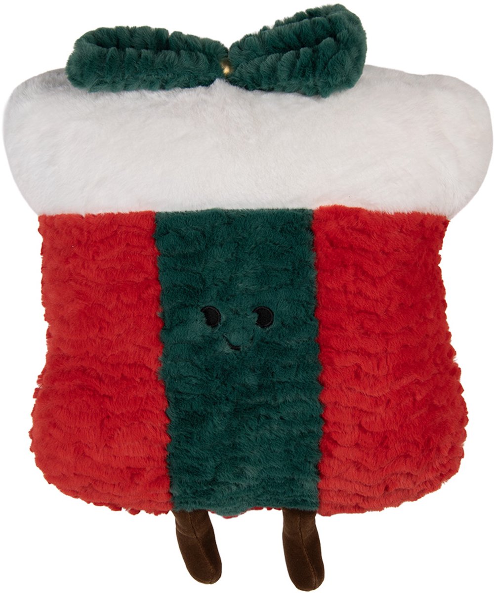 Clayre & Eef Sierkussen Cadeau 35x7x35 cm Rood Polyester