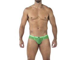 Cut4Men - Hybrid Cheeky Mesh Herenslip - Neon Groen - Maat XL