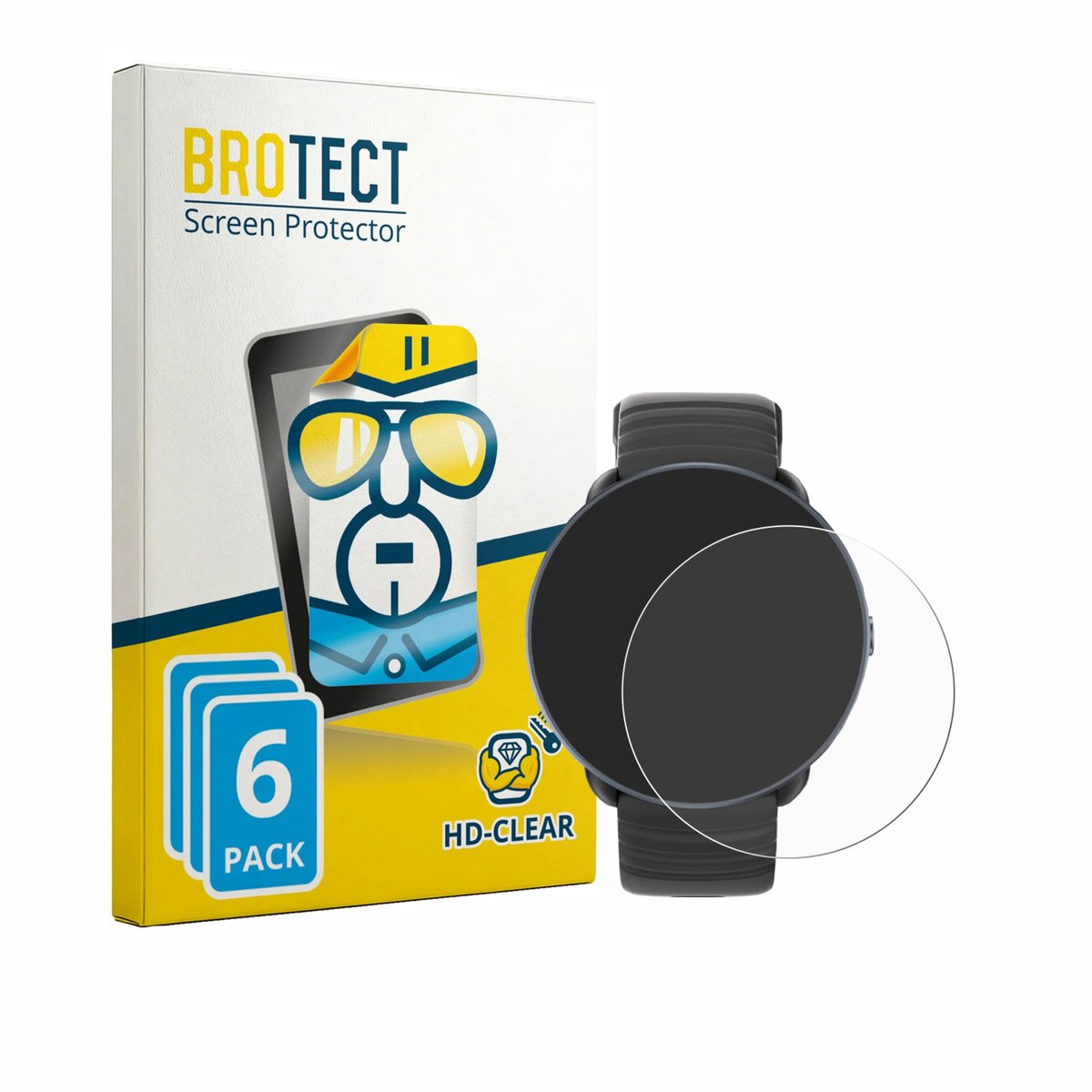 BROTECT - Screenprotector voor Parsonver PSSW9 - Folie Beschermfolie transparant 6 Stuks