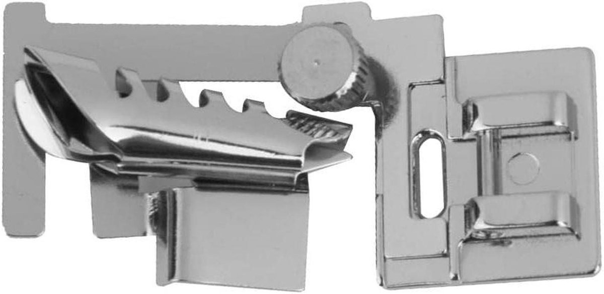 Biaisband Voet - Binder Voet - Naaien Afwerken - Universele Compatibiliteit - 55x29mm - Zilver