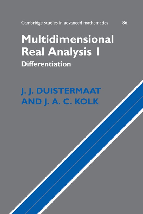 Multidimensional Real Analysis I