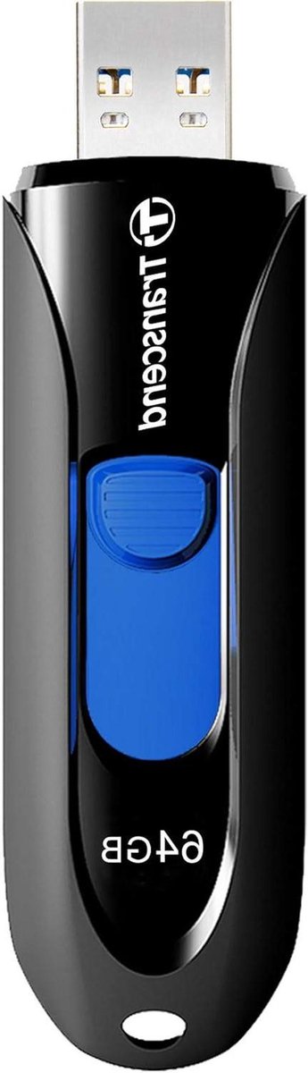 USB Stick - Geheugenstick Opslag - Bestanden Overzetten - Uitschuifbare Connector - 64GB Capaciteit - Zwart