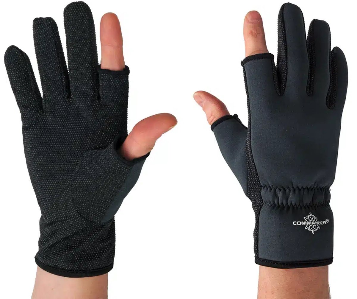 Albatros Neopreen vishandschoen met omklapbare vingerkap | maat M-L-XL maat XL
