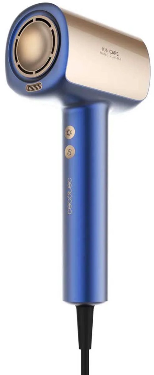 Cecotec Föhn DryGlam Nano Plasma Blue 1600W Ionisator Stil Blauw