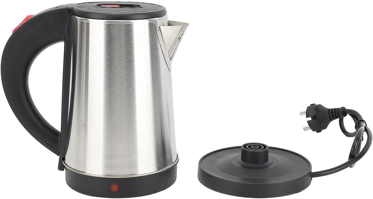 Elektrische Waterkoker - Snelkookpan Water - Snel Water Koken - Roestvrij Staal - 08 L - Zilver