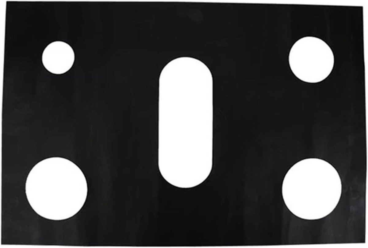 Gasfornuis Beschermer Fornuis Mat Keuken Schoonhouden Oliebestendig Glasvezel 62x41.5 cm Zwart
