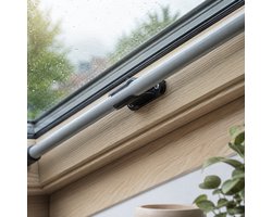 Stokhouder Geschikt voor VELUX Telescopische Bedieningsstang – Wandhouder – Opbergsysteem voor Dakraam Bedieningsstok – Ruimtebesparende Houder – Zwart – muurhouder