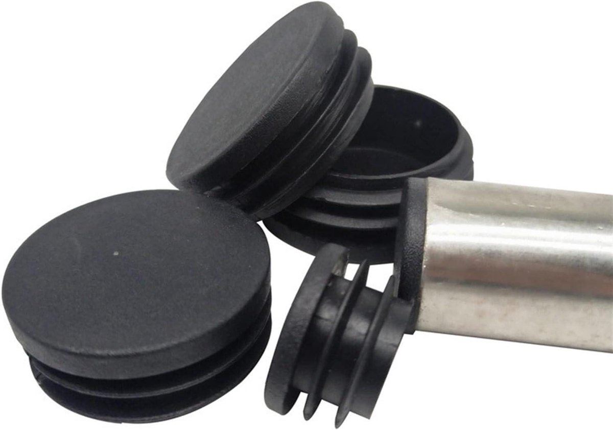 Stoelpootdoppen - Buiseinddoppen - Meubels Beschermen - Geribbeld voor Montage - 40mm - One Color
