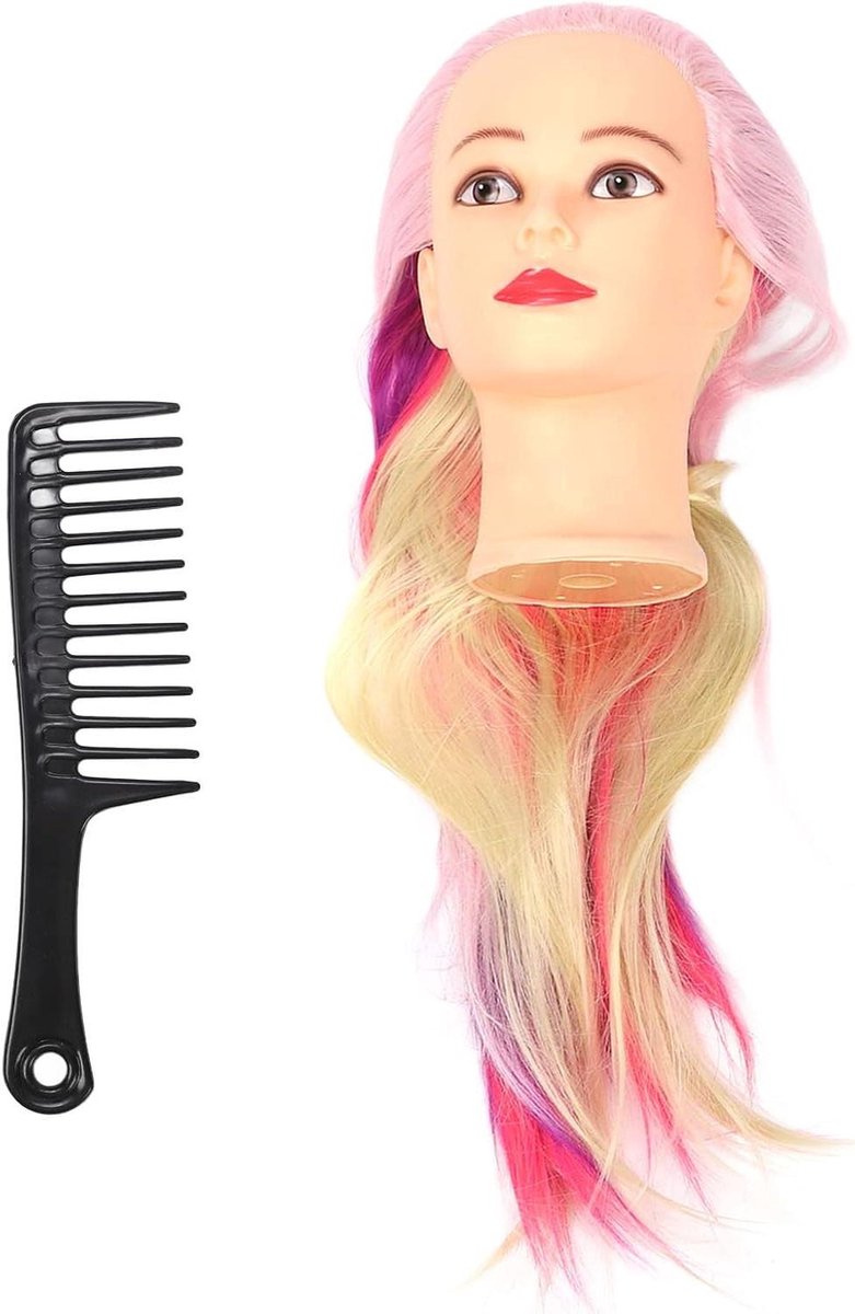 Oefenhoofd Haar Styling - Mannequin Hoofd Pruik Hoofd - Haar Trainen - Realistische Scalp Textuur