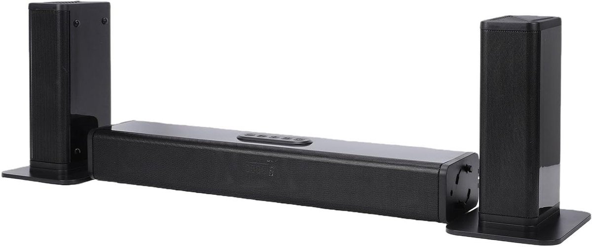 TV Sound Speaker - Soundbar Luidspreker - Home Theater - Afneembaar 3-in-1 Ontwerp - 100W - Zwart