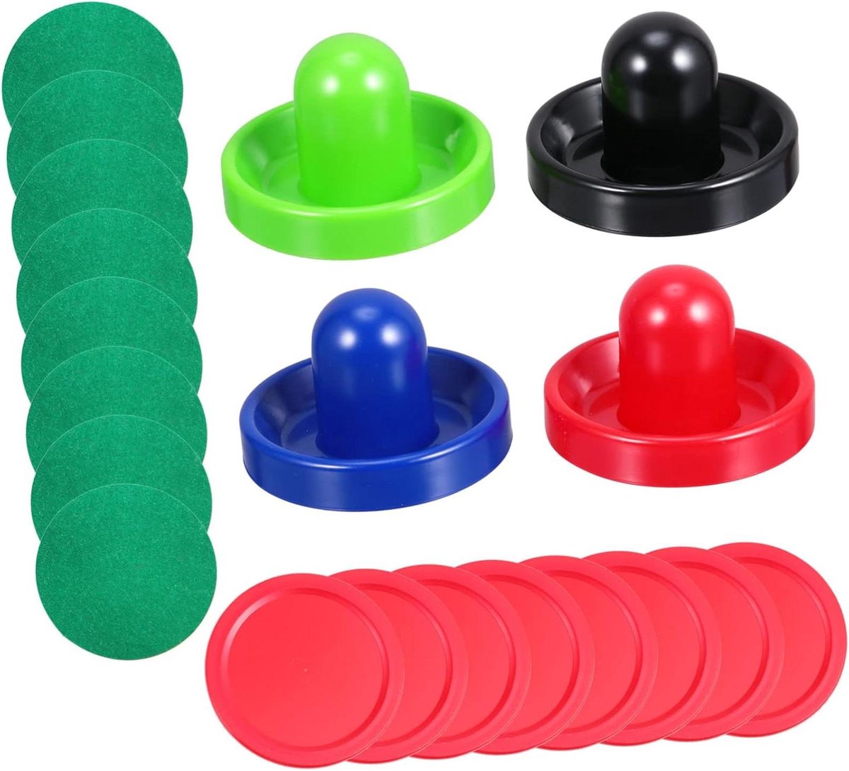 Air Hockey Set - Puck en Pusher - Spelplezier - Ergonomisch Ontwerp - 30 x 25 x 15 cm