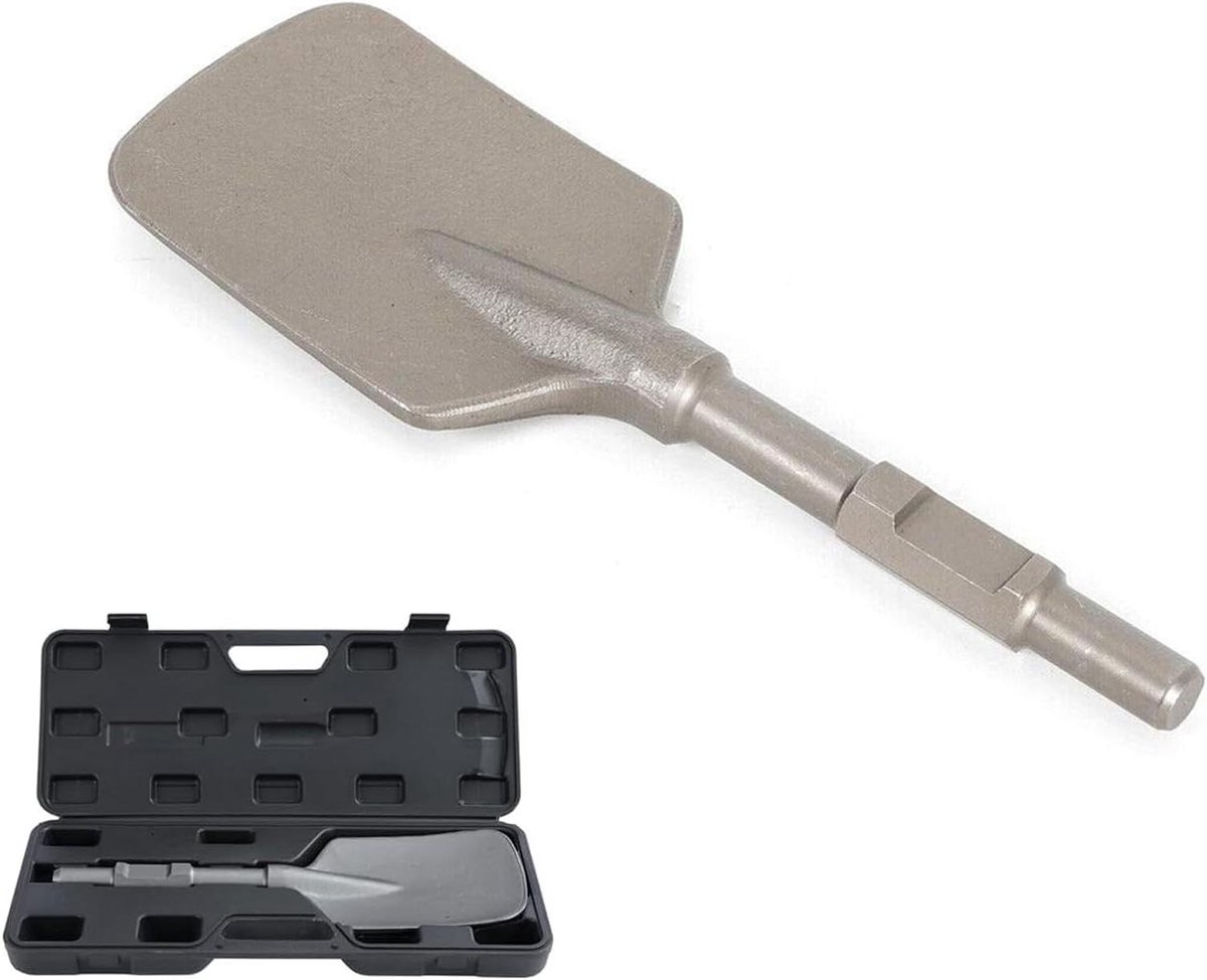 Klei Spade Beitel - Betonbreker Hamer - Beton Vergruizen - Verhoogde Hardheid - 30x440mm - Zilver