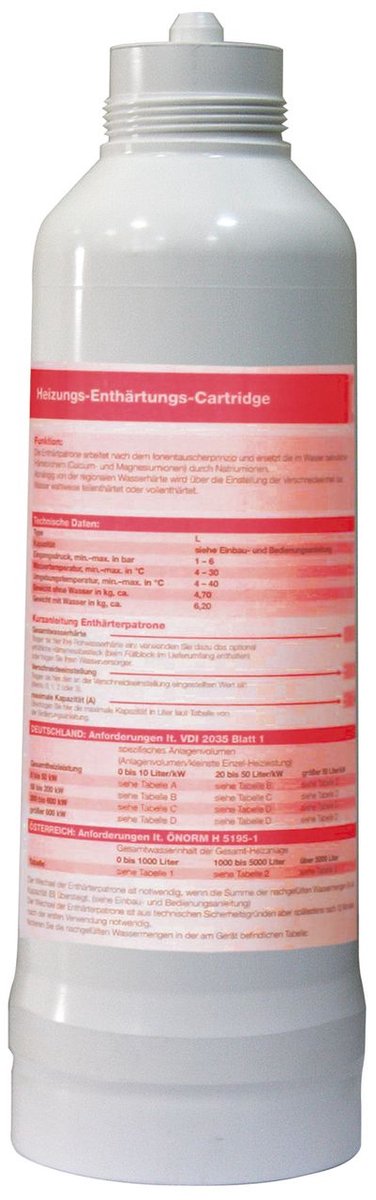 BWT Hardheid-reductie-cartridge Capaciteit ca. 8.400 l x graden dH, 3,5 l, 12524