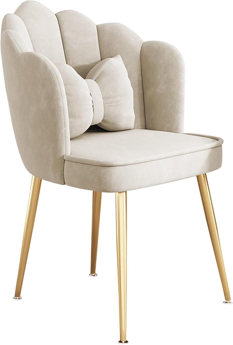 Eetkamerstoelen Fluweel - Keukenstoelen Fauteuil - Comfortabel Zitten - Ergonomische Rugle