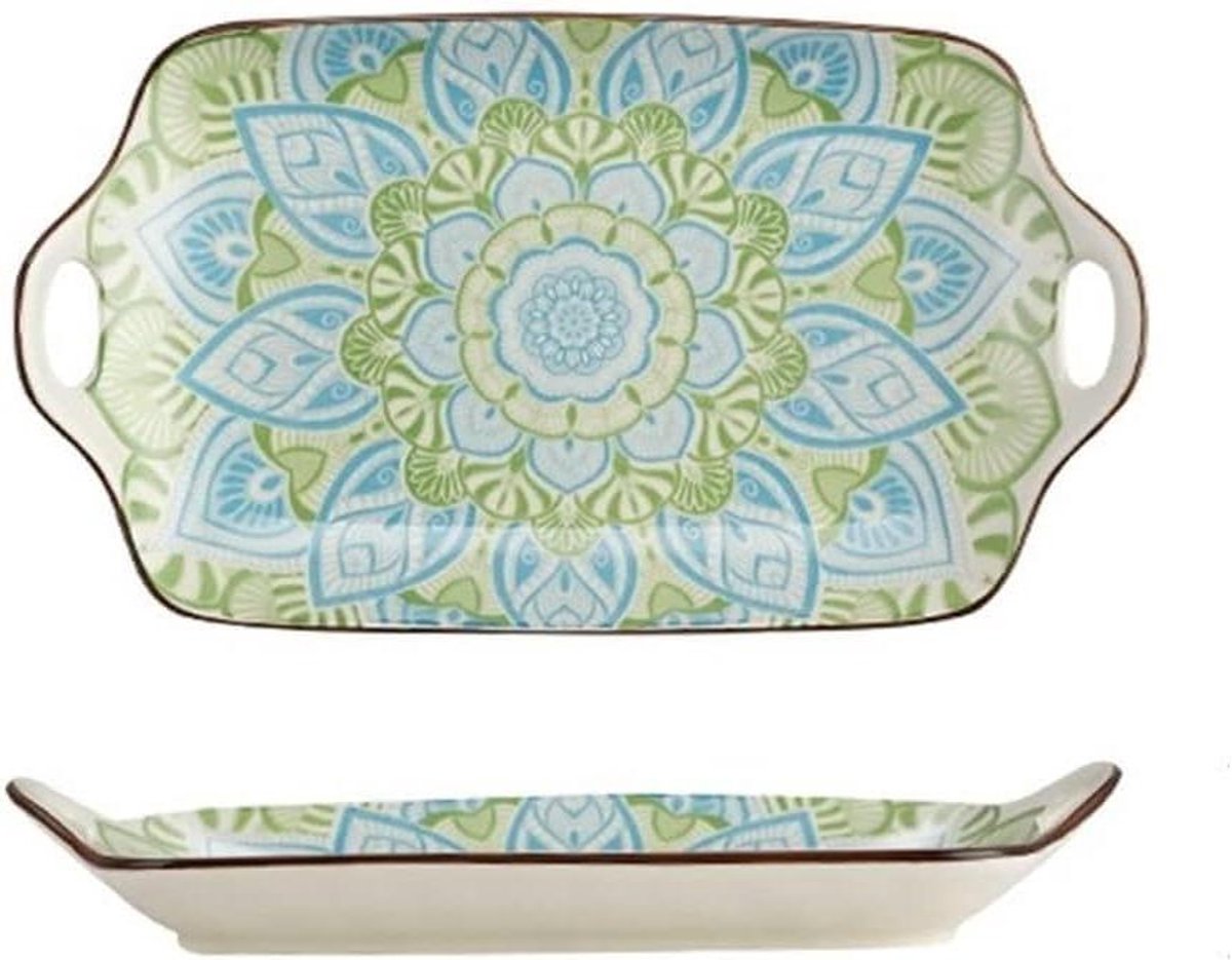 Ovenschaal Dubbele Oor - Rechthoekige Schaal Visplaat - Lasagne Bakken - Gelijkmatige Verwarming - 30.5 x 17 x 4.5 cm