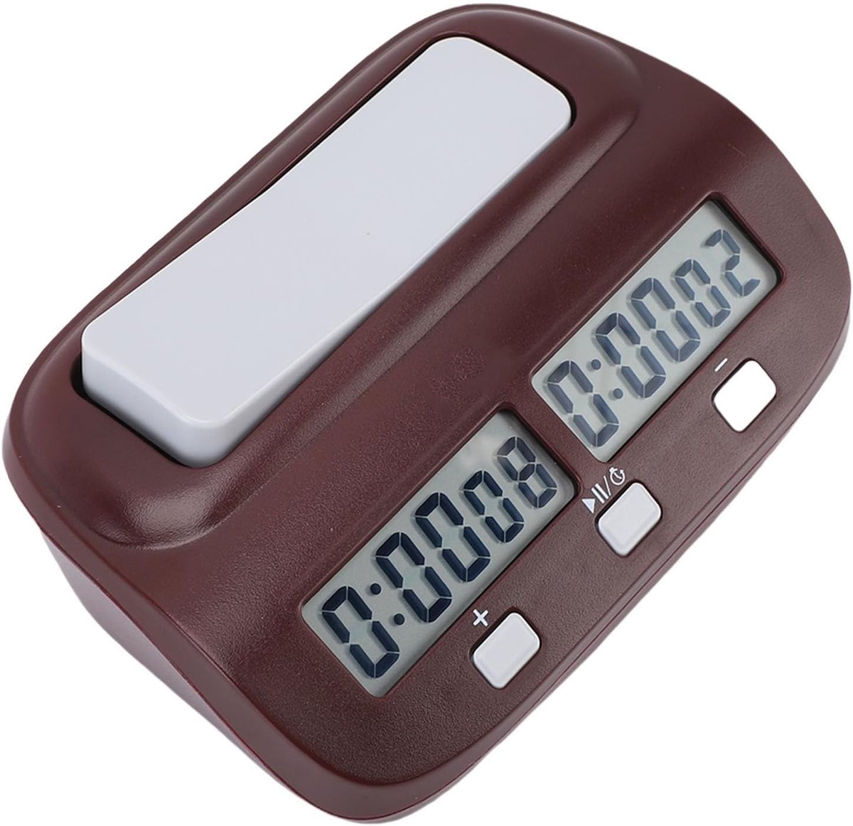 Digitale Schaaktimer - Elektronische Klok - Bordspellen Spelen - 10 Uur Timing - 16D x 11W x 7H cm - Grijs