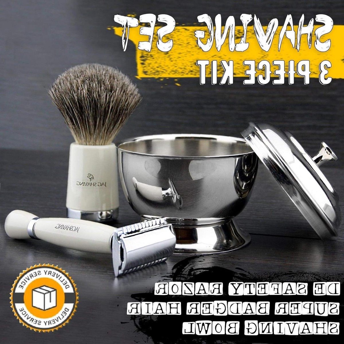 Scheermes Houder - Klassiek Scheermes - Traditioneel Scheren - Onbreekbare Grip - 11 cm Lengte - Zwart