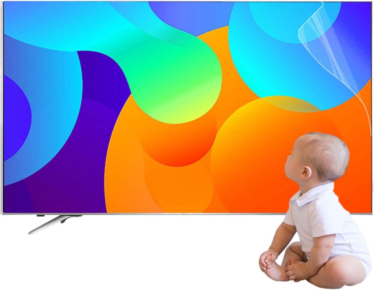 Van 32-75 inch matte tv antireflectie, antiblauw licht/antistraling/antikras/antivingerafdrukfilm, for LCD, LED, 4K OLED en QLED HDTV(50in 1095x616mm)