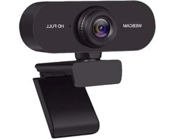Webcam - Computer Camera - Video Bellen - Automatische Focus - FullHD 2K 1080P - Zwart
