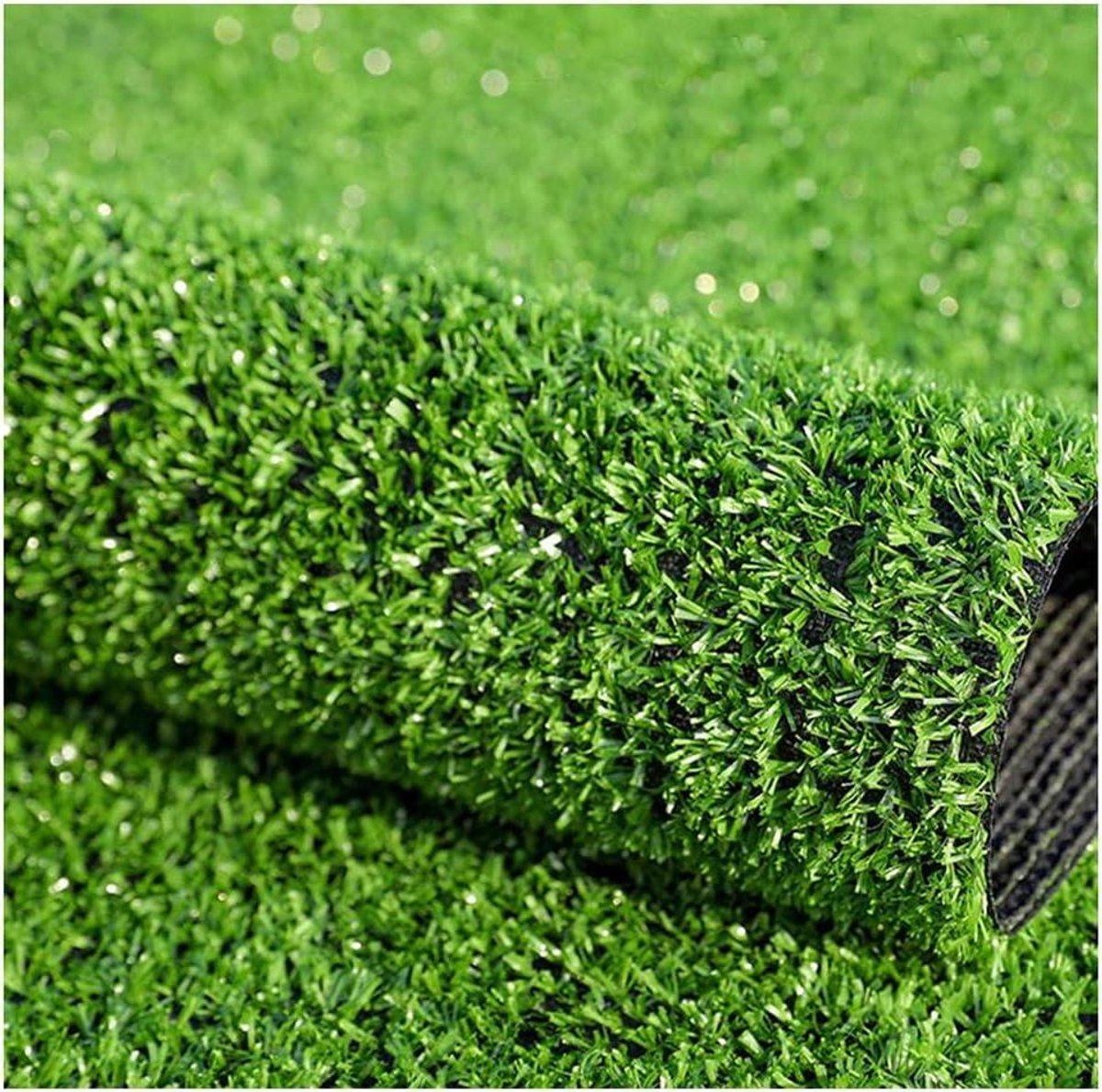 Kunstgras Tapijt - Nepgazon Gazonmat - Tuin Decoratie - Dicht Weelderig Realistisch - 2m x 3m - Groen