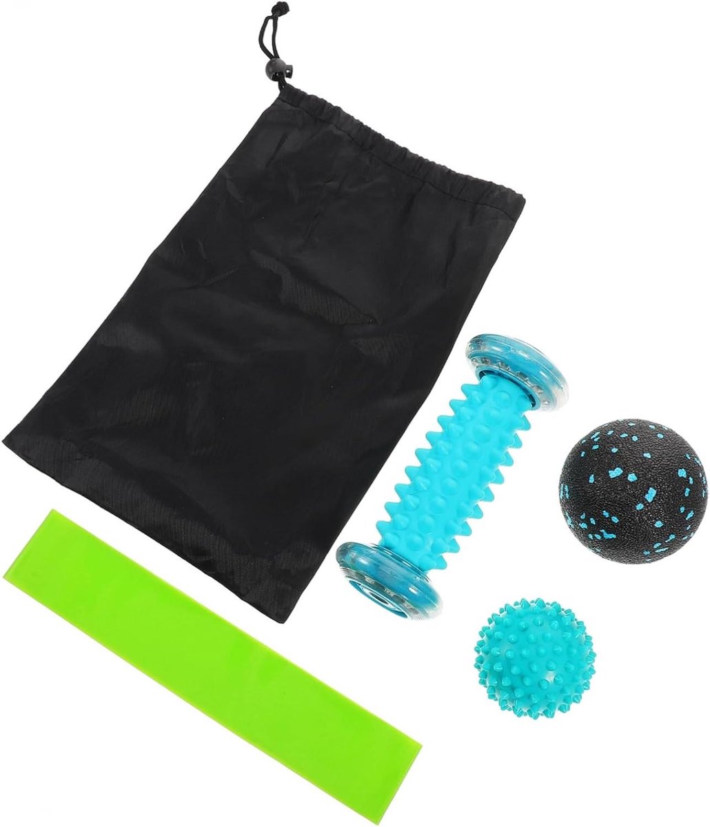 Massage set - Voetroller spierroller - Spierontspanning verbeteren - Draagbaar en veelzijdig - 16.50X6.60X6.60CM - Gemengde kleur