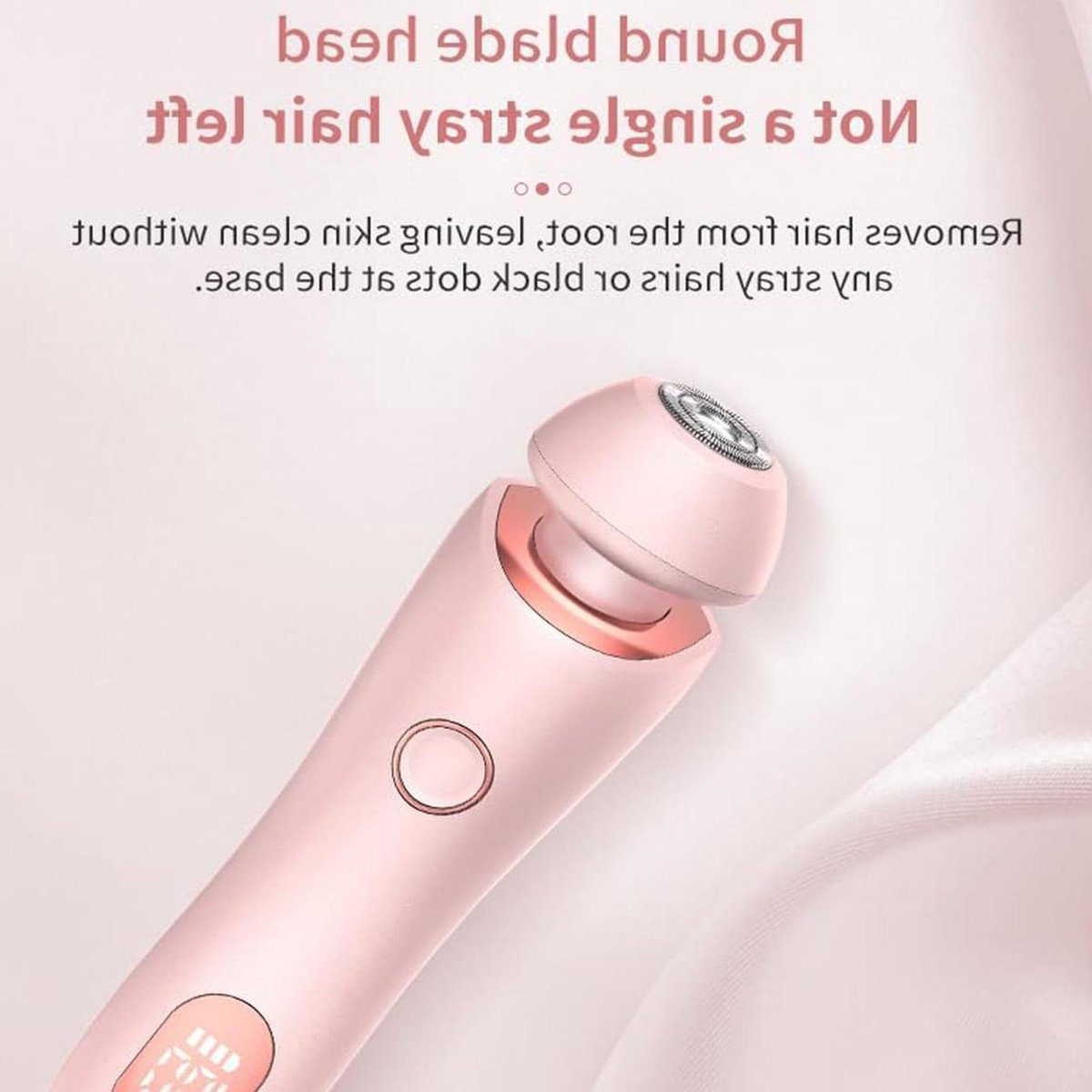 Elektrische Scheerapparaat - Ontharingsapparaat Vrouwen - Pijnloos Scheren - 3-Blads Systeem - 17.5 cm - Roze