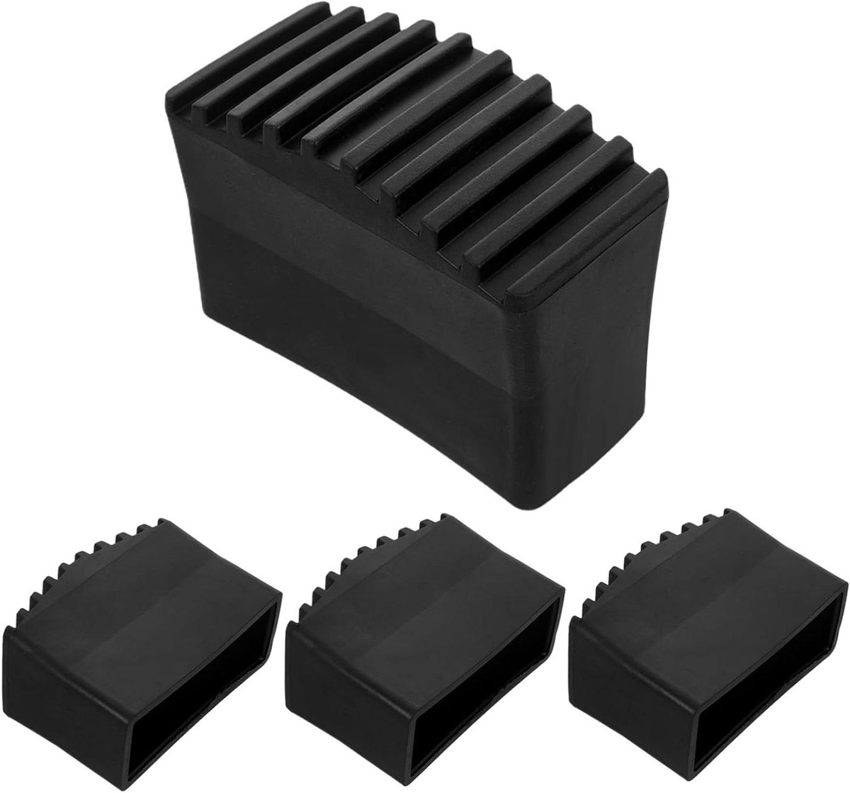 Ladder Voetkappen - Antislip Covers - Veilige Stabiliteit - Hoge Wrijving Ontwerp - 4 Stuks - Zwart