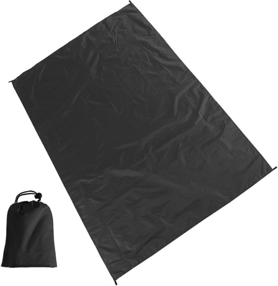 Multifunctioneel Dekzeil - Buitentapijt Grondzeil - Outdoor Activiteiten - Versterkte Hoekriemen - 230 x 140 cm - Grijs