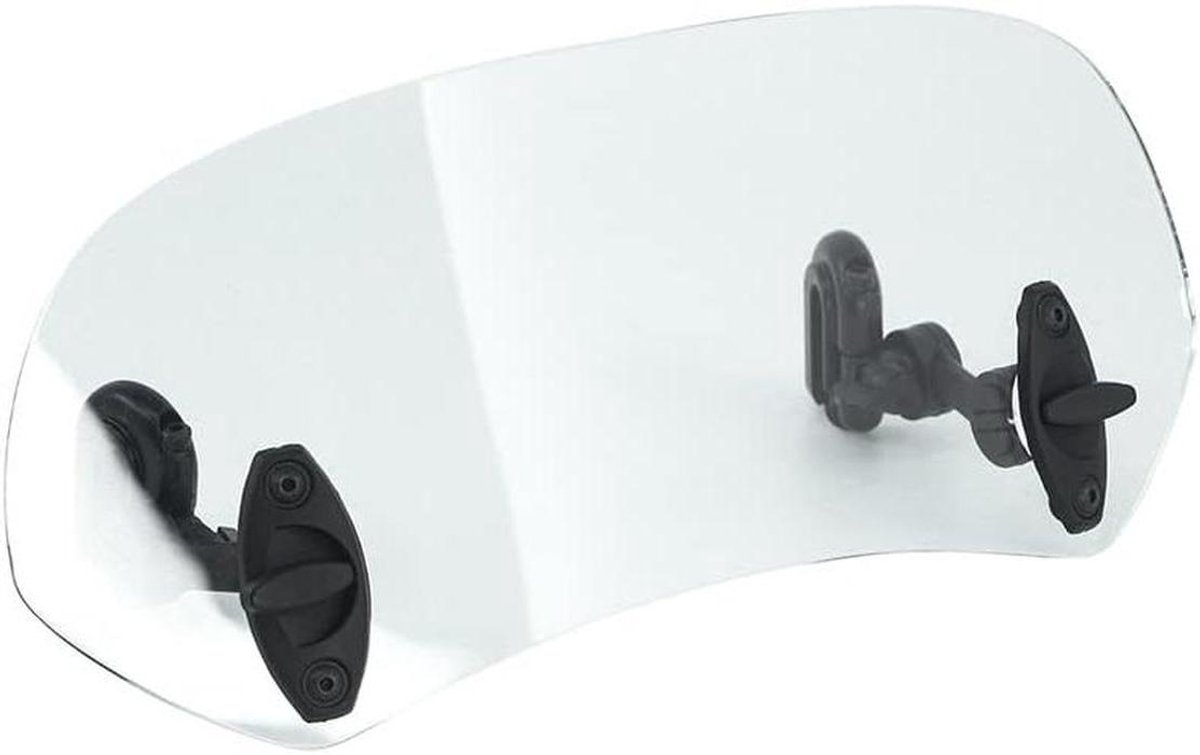Scooter Windscherm - Voorruit Spoiler - Comfortabel Rijden - Verstelbare Hoogte - 36 cm Breed - Helder