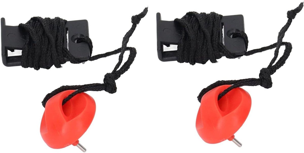 Loopband Veiligheidssleutel - Noodstop Schakelaar - Veilig Trainen - Magnetische Automatische Bescherming - 2 Stuks - Zwart
