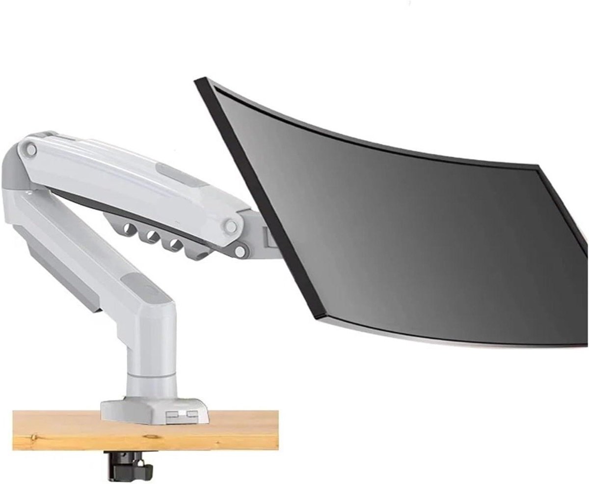 Monitor Bureauarm - Scherm Verhoger - Ergonomisch Werken - Gasveer Verstelbaar - 17-30 inch - Wit