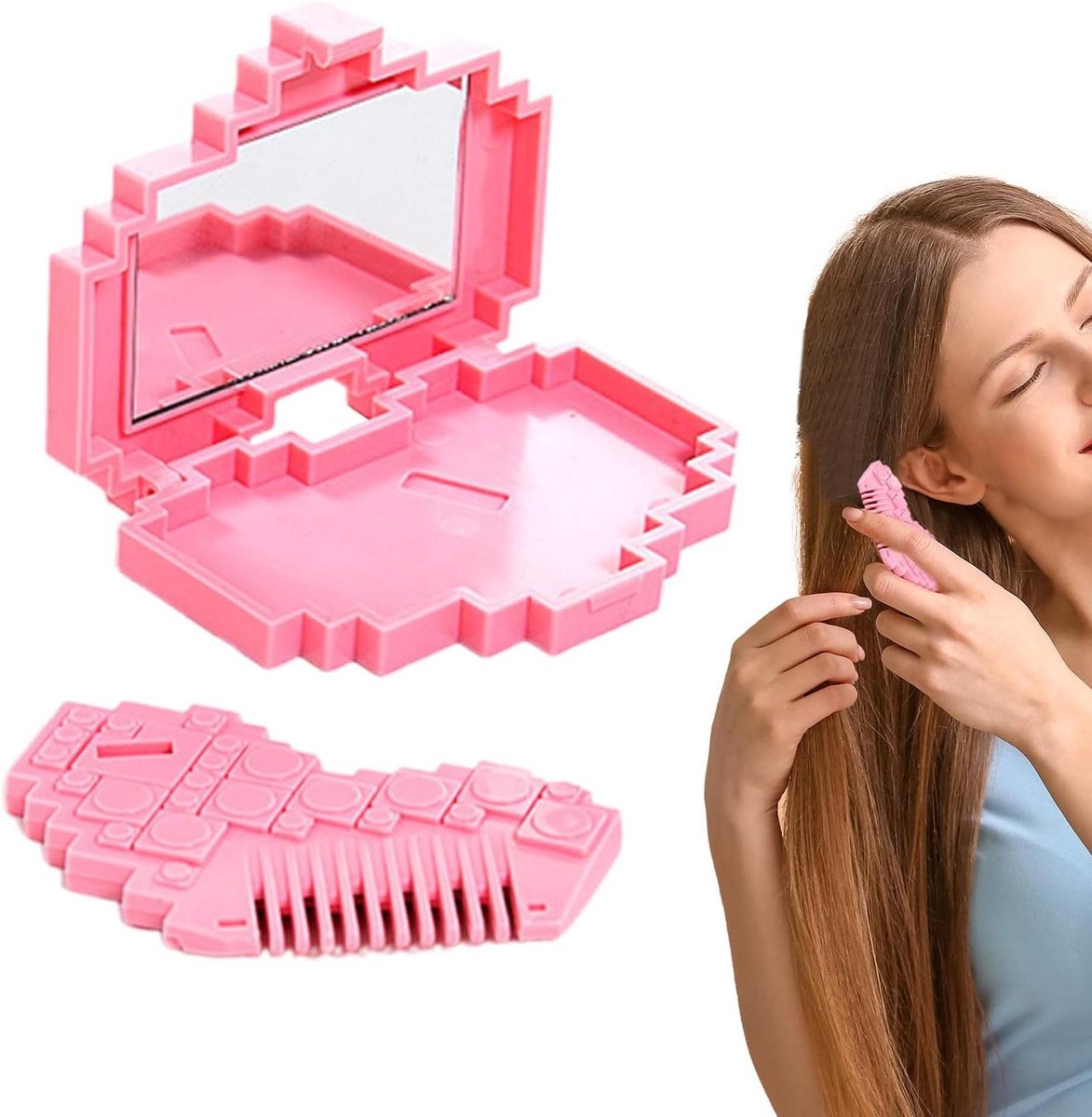 Handmatige Tondeuse - Schaar voor Haar Split End Remover - Snelle Haarfixes - Met Glazen Spiegel