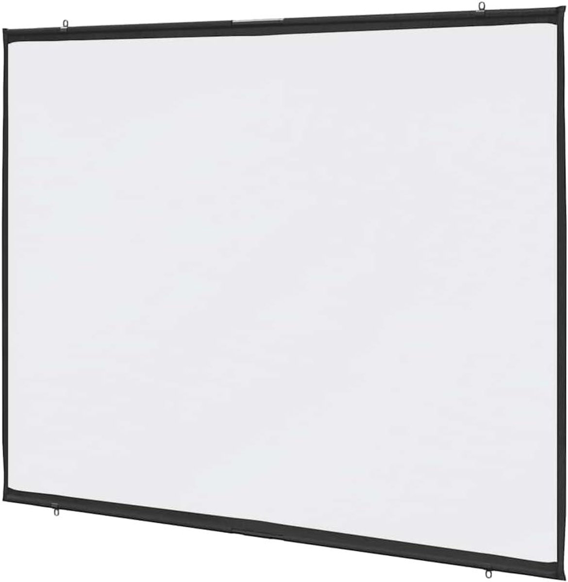 Projectiescherm Wandmontage - Beamer Scherm - Thuisbioscoop Films - Mat Wit Oppervlak - 84 inch 4:3 - Wit