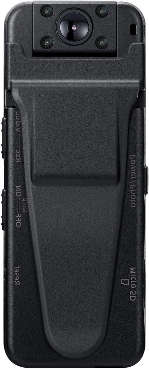 Mini Body Camera - Draagbare Recorder - Veiligheid Vastleggen - Nachtzicht Bewegingsdetectie - 1080P HD - Zwart