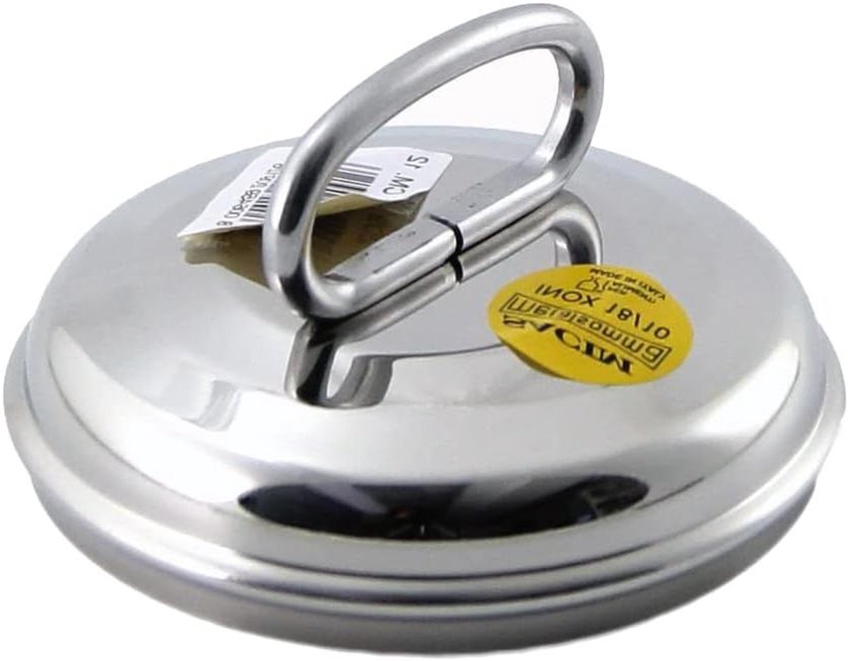 Gebogen Deksel - Roestvrij Staal - Koken Beschermen - Eco Line - 20 cm - Zilver