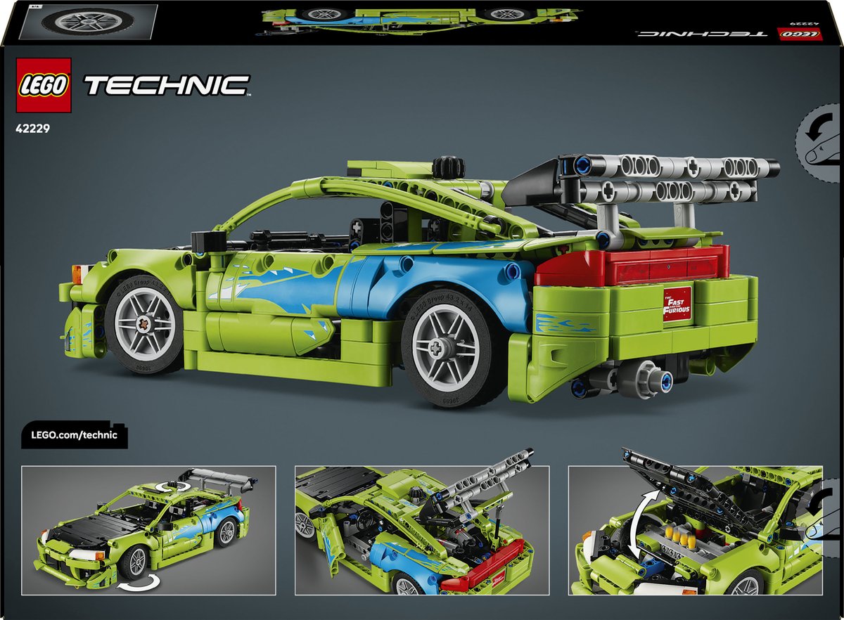 LEGO Technic Fast and Furious Mitsubishi Eclipse Auto Bouwpakket voor Kinderen en Tieners 42229 — afbeelding 6