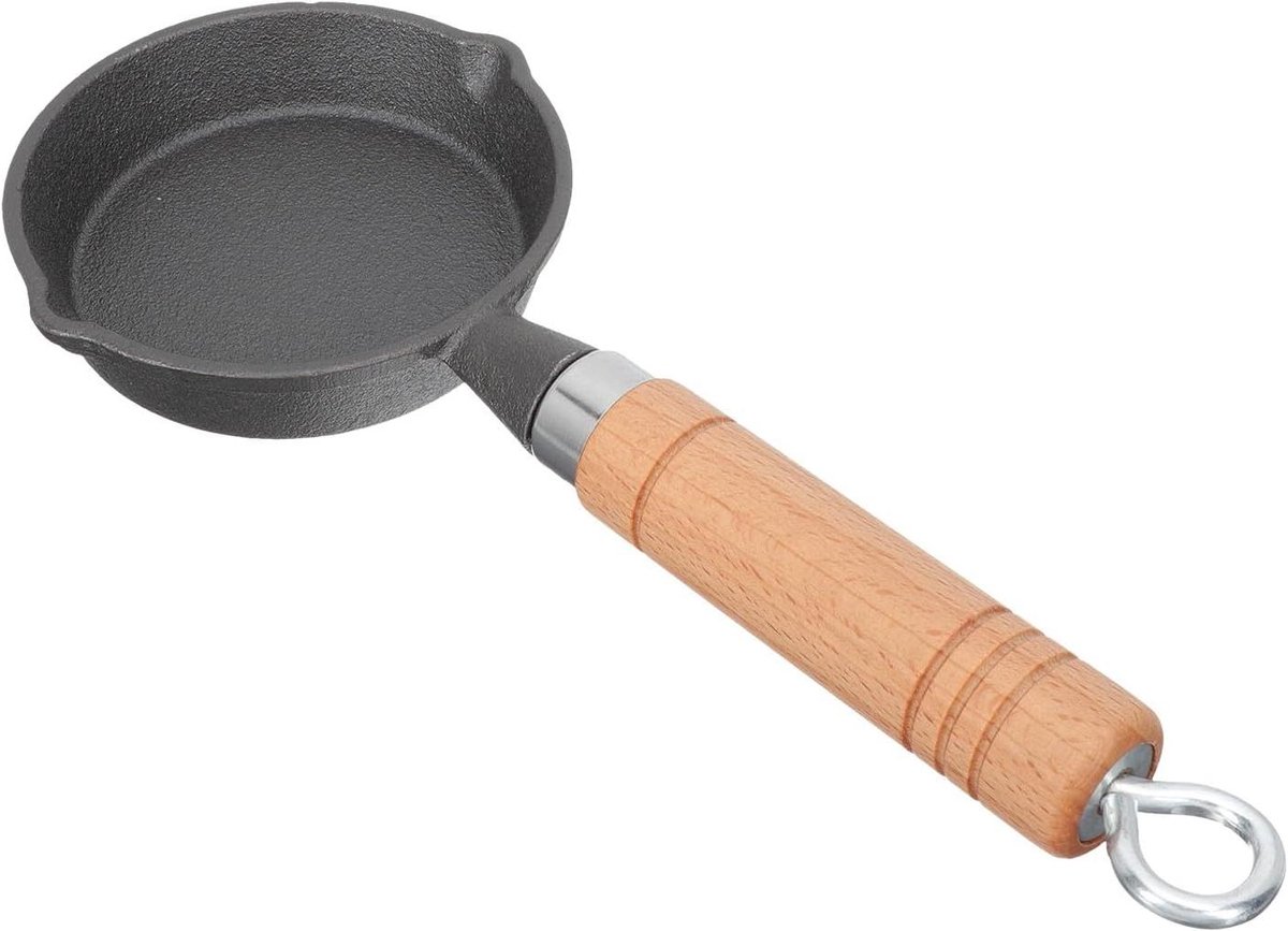 Mini Omeletpan - Koekenpannetje Ei - Ontbijt Maken - Antiaanbaklaag Hittebestendig - Niet Gespecificeerd - Zwart