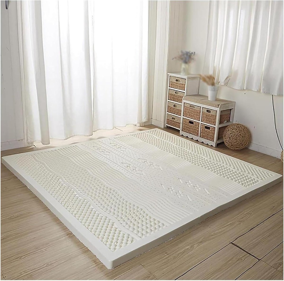Latex Matras Topper - Comfortabele Topper - Verbeterd Slapen - Natuurlijk Latex Materiaal