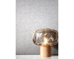 NEWROOM vliesbehang grijs vinyl unitapete - modern taupe structuur linnen-look voor woonkamer slaapkamer