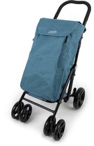Zonfo Boodschappentrolley Cruiser – Tasinhoud 53L en koelvak (10L) – 4 wielen, opvouwbaar & verstelbare handgreep – Groen