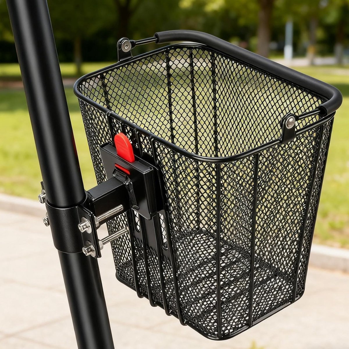Fietsmand voor – stuurhouder met draagbare handgreep, fietsorganizer | voor racefietsen, elektrische scooters, stadsreizen