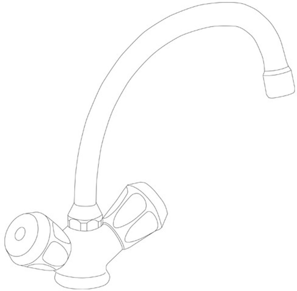 Ideal Standard Thermostatische tweegreepsmengkraan ND chroom CU-buizen zonder afvoer. O.D. 150m